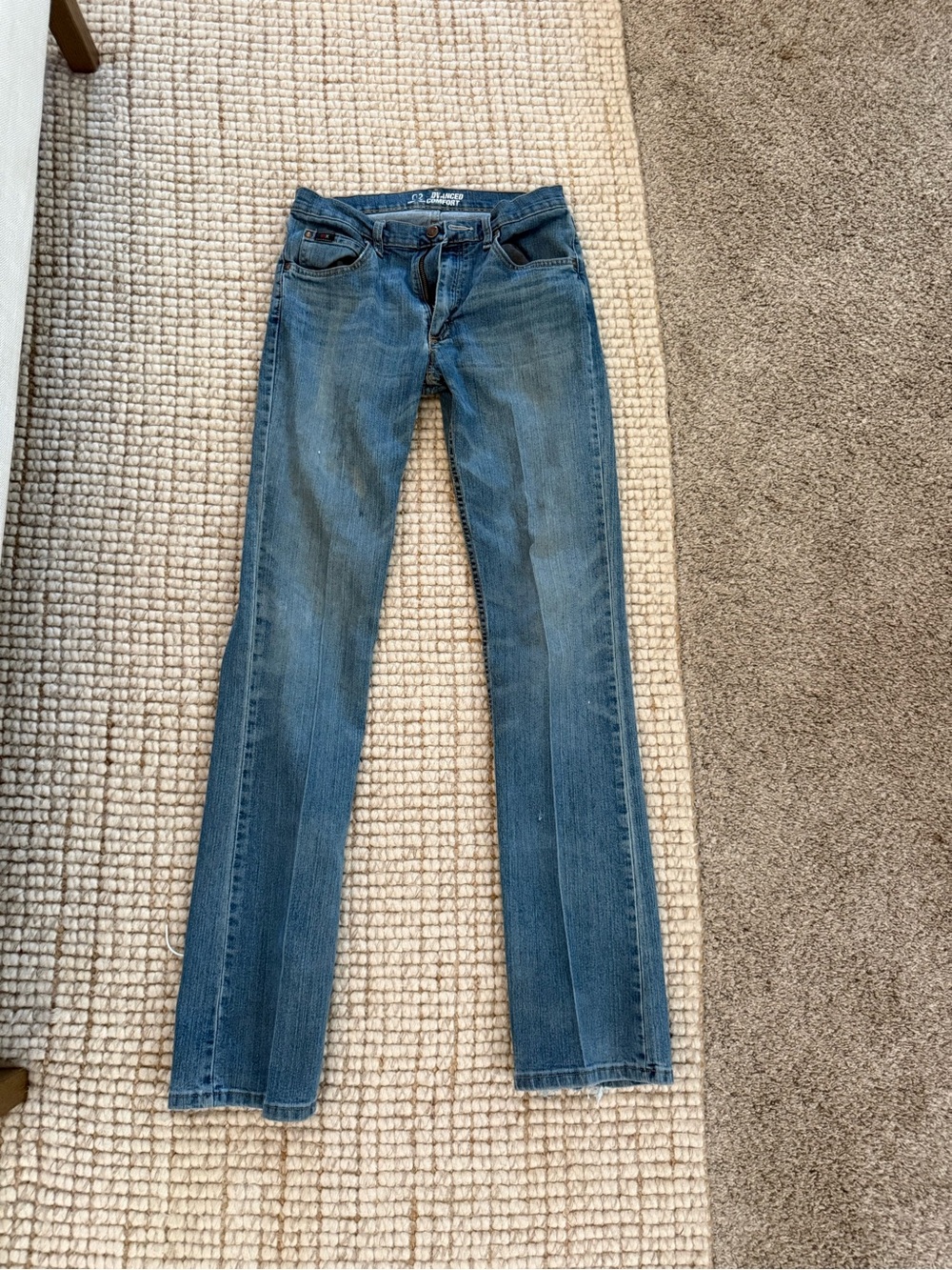 Wrangler Men Straight Jeans - Medium Blue Denim